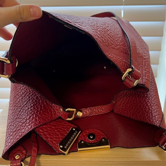 Burberry Authentic Military Red Tote - Picture 7 of 7